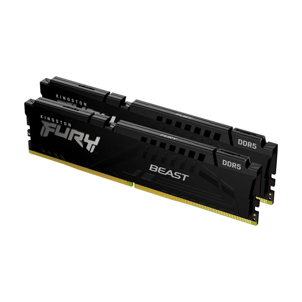 KINGSTON FURY Beast 16GB DDR5 RAM Atmintis | 5600 MT/s, CL40, 2x8GB, Black