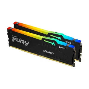 KINGSTON FURY Beast 32GB DDR5 RAM Atmintis | 5600 MT/s, CL40, 2x16GB, Black, RGB