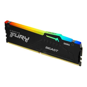 KINGSTON FURY Beast 64GB DDR5 RAM Atmintis | 6000 MT/s, CL36, 2x32GB, Black, RGB