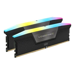 Corsair VENGEANCE 32GB DDR5 RAM Atmintis | 6000 MT/s, CL38, 2x16GB, Black, RGB
