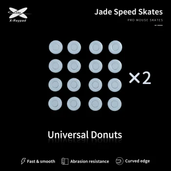 X-Raypad Jade Mouse Feet | White x32, Universal Donuts