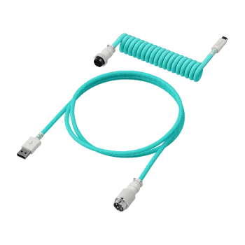 HyperX Coiled Cable USB Type-C Klaviatūros Laidas | Light Green White