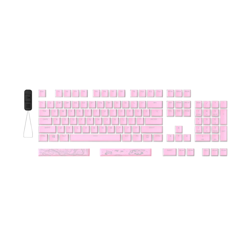 HyperX Pudding Double Shot PBT Full Keycap Set | Pink