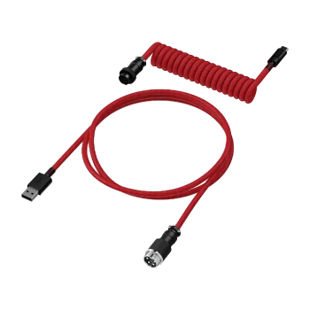 HyperX Coiled Cable USB Type-C Klaviatūros Laidas | Red Black