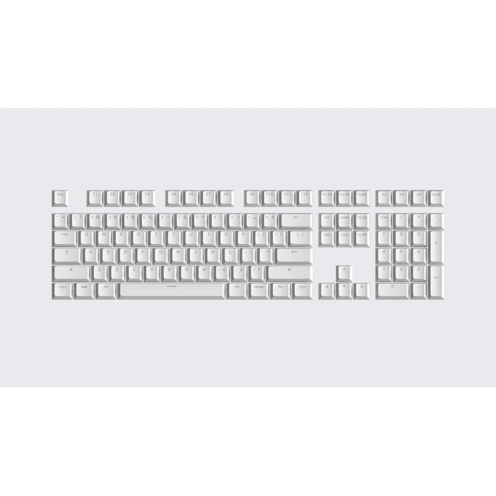 Wooting Double Shot OEM PBT Full Keycap Set | Just White