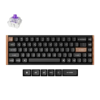 Keychron K6 HE SE Wireless Belaidė Žaidimų Klaviatūra | Black, Gateron Magnetic Nebula