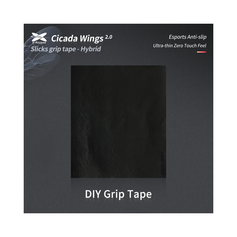X-raypad Cicada Wings V2 Grip Tape | Black, 1x, DIY Universal