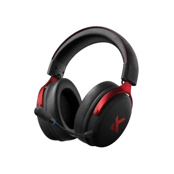 MCHOSE V9 Pro Wireless Belaidės Žaidimų Ausinės | Black Red