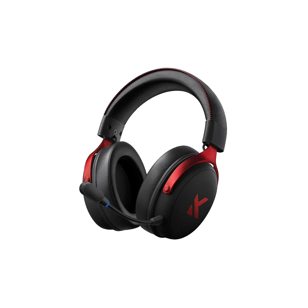 MCHOSE V9 Pro Wireless Belaidės Žaidimų Ausinės | Black Red