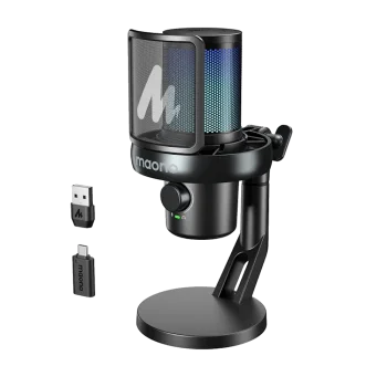 maono DM40 Pro Wireless Belaidis Kondensatorinis Mikrofonas | Black