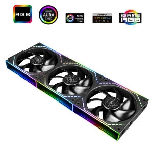 Thermalright TL-M12Q X3 PWM ARGB Ventiliatoriai | Black