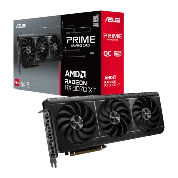 ASUS PRIME Radeon RX 9070 XT GPU Vaizdo Plokštė | 16GB, GDDR6, OC Edition