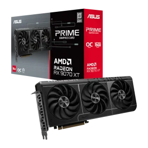 ASUS PRIME Radeon RX 9070 XT GPU Vaizdo Plokštė | 16GB, GDDR6, OC Edition