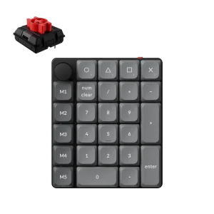 Keychron K0 Max Wireless Belaidė Žaidimų Klaviatūra | Black, Milk POM Red