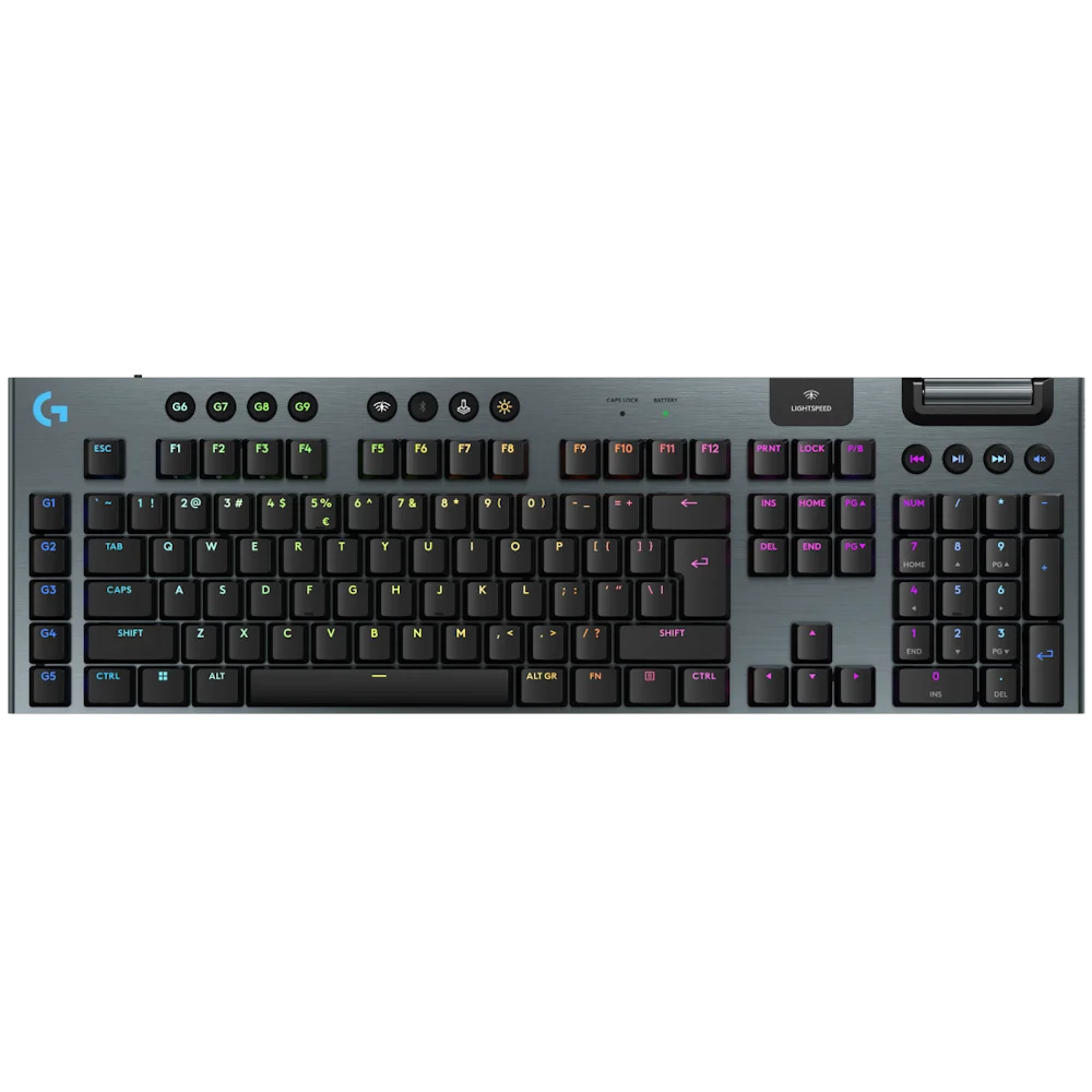 Logitech G915 X LIGHTSPEED Wireless Belaidė Žaidimų Klaviatūra | Black, GL Tactile Brown