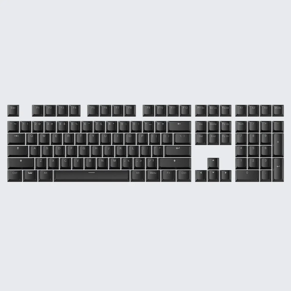 Wooting Double Shot OEM PBT Full Keycap Set | Just Black