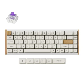 Keychron K6 HE SE Wireless Belaidė Žaidimų Klaviatūra | White, Gateron Magnetic Nebula