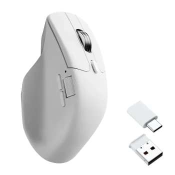 Keychron M6 Silent Wireless Belaidė Žaidimų Pelė | White