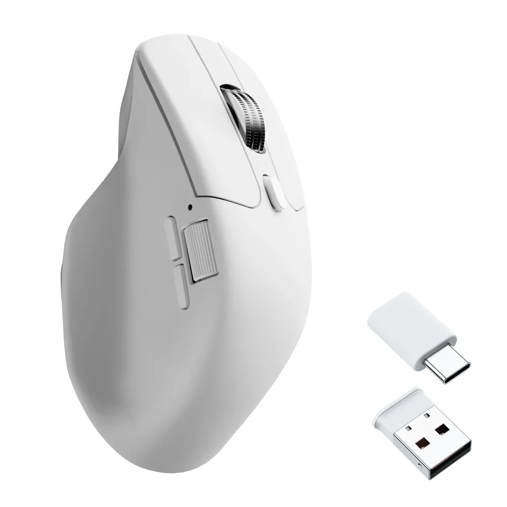 Keychron M6 Silent Wireless Belaidė Žaidimų Pelė | White