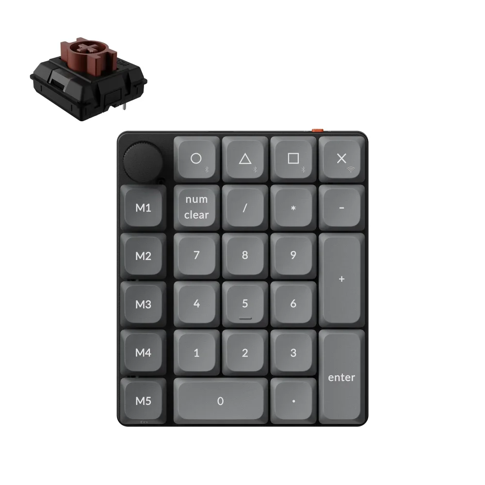 Keychron K0 Max Wireless Belaidė Žaidimų Klaviatūra | Black, Milk POM Brown