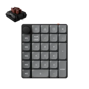 Keychron K0 Max Wireless Belaidė Žaidimų Klaviatūra | Black, Milk POM Brown