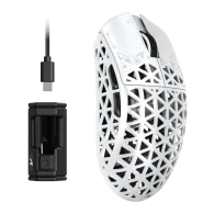 ATTACK SHARK R5 Ultra Wireless Belaidė Žaidimų Pelė | White