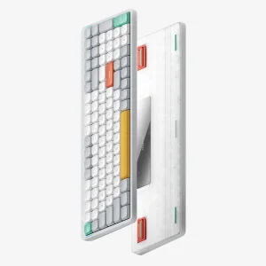 NuPhy Air96 V2 Wireless Belaidė Žaidimų Klaviatūra | Ionic White, Gateron Moss