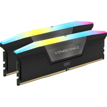 Corsair VENGEANCE 16GB DDR5 RAM Atmintis | 5200 MT/s, CL40, 2x8GB, Black, RGB