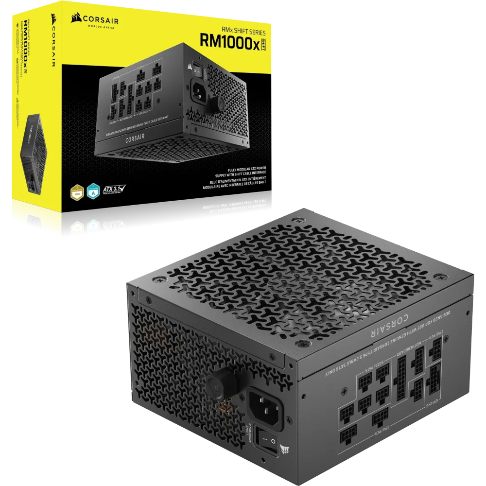 Corsair RMx Shift Series RM1000x (2025) PSU Maitinimo Blokas | 1000W, 80 Plus Gold