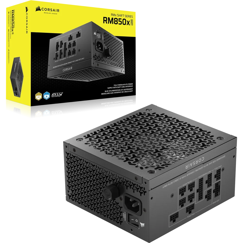 Corsair RMx Shift Series RM850x (2025) PSU Maitinimo Blokas | 850W, 80 Plus Gold