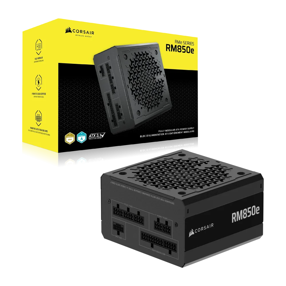 Corsair RMe Series RM850e PSU Maitinimo Blokas | 850W, 80 Plus Gold