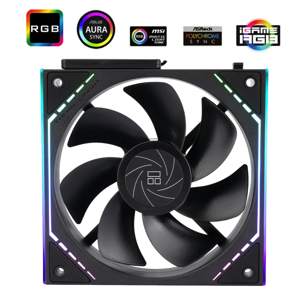 Thermalright TL-M12QR PWM ARGB Ventiliatorius | Black