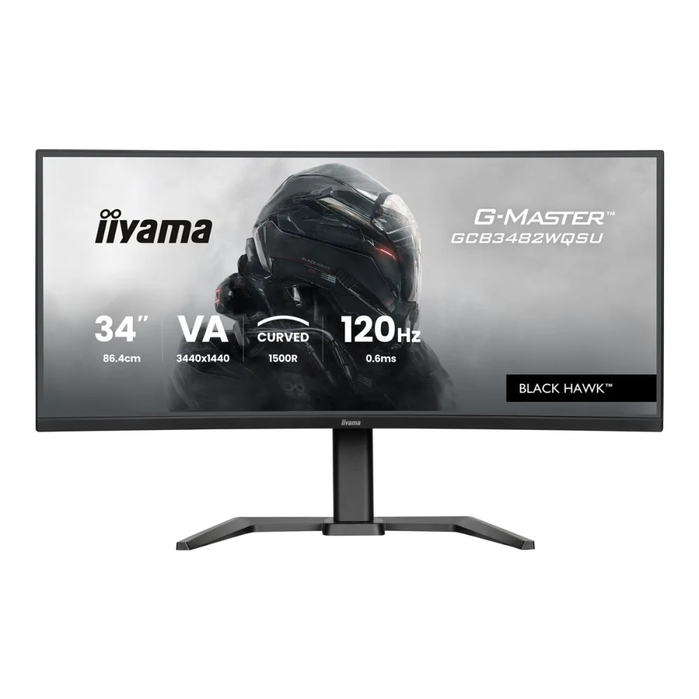 IIYAMA G-MASTER GCB3482WQSU-B1 Monitorius | 34", UWQHD, Curved VA, 120 Hz