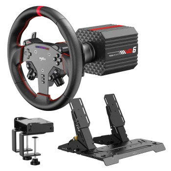 PXN VD6 Simulator Žaidimų Vairo Komplektas (Vairas + Bazė + Pedalai) | PC