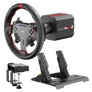 PXN VD6 Simulator Žaidimų Vairo Komplektas (Vairas + Bazė + Pedalai) | PC