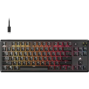 Corsair K70 CORE TKL RGB Žaidimų Klaviatūra | Black, MLX Red v2