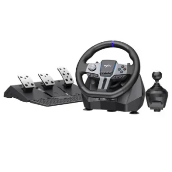 PXN V9 Gen2 Simulator Žaidimų Vairo Komplektas (Vairas + Bazė + Pedalai + Pavarų Svirtis) | PC, Xbox, PS