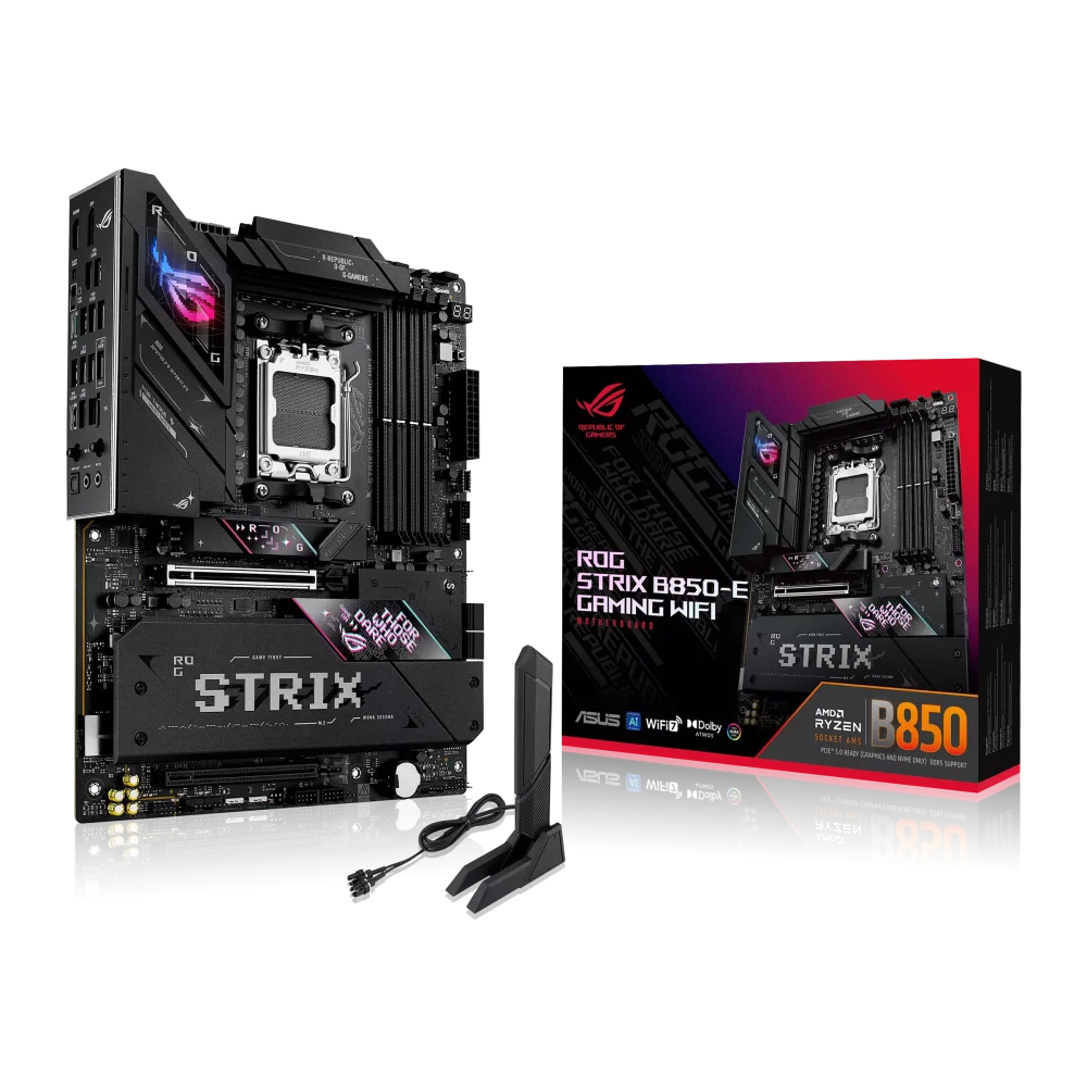 ASUS ROG STRIX B850-E GAMING WIFI Pagrindinė Plokštė | ATX, AM5, DDR5