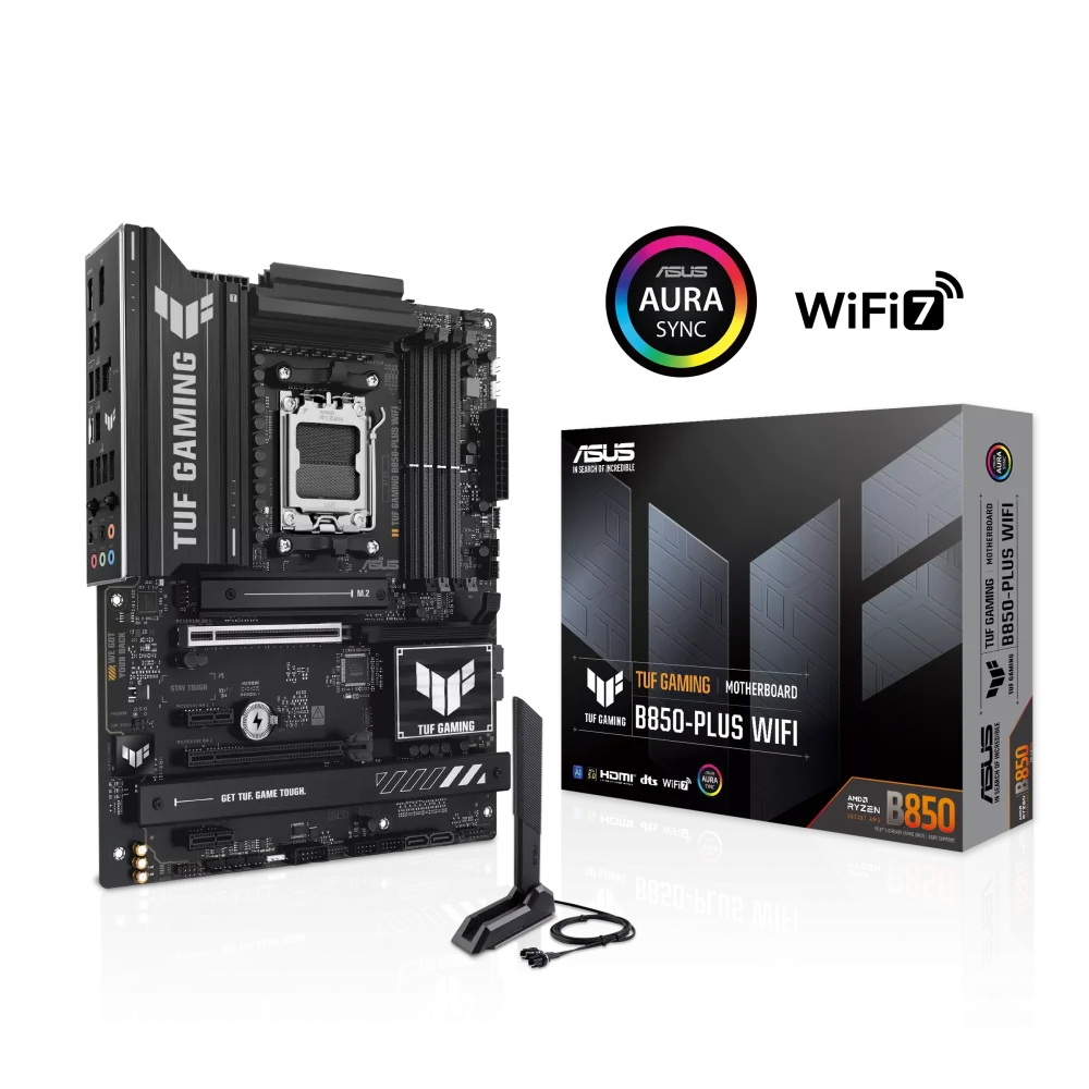ASUS TUF GAMING B850-PLUS WIFI Pagrindinė Plokštė | ATX, AM5, DDR5