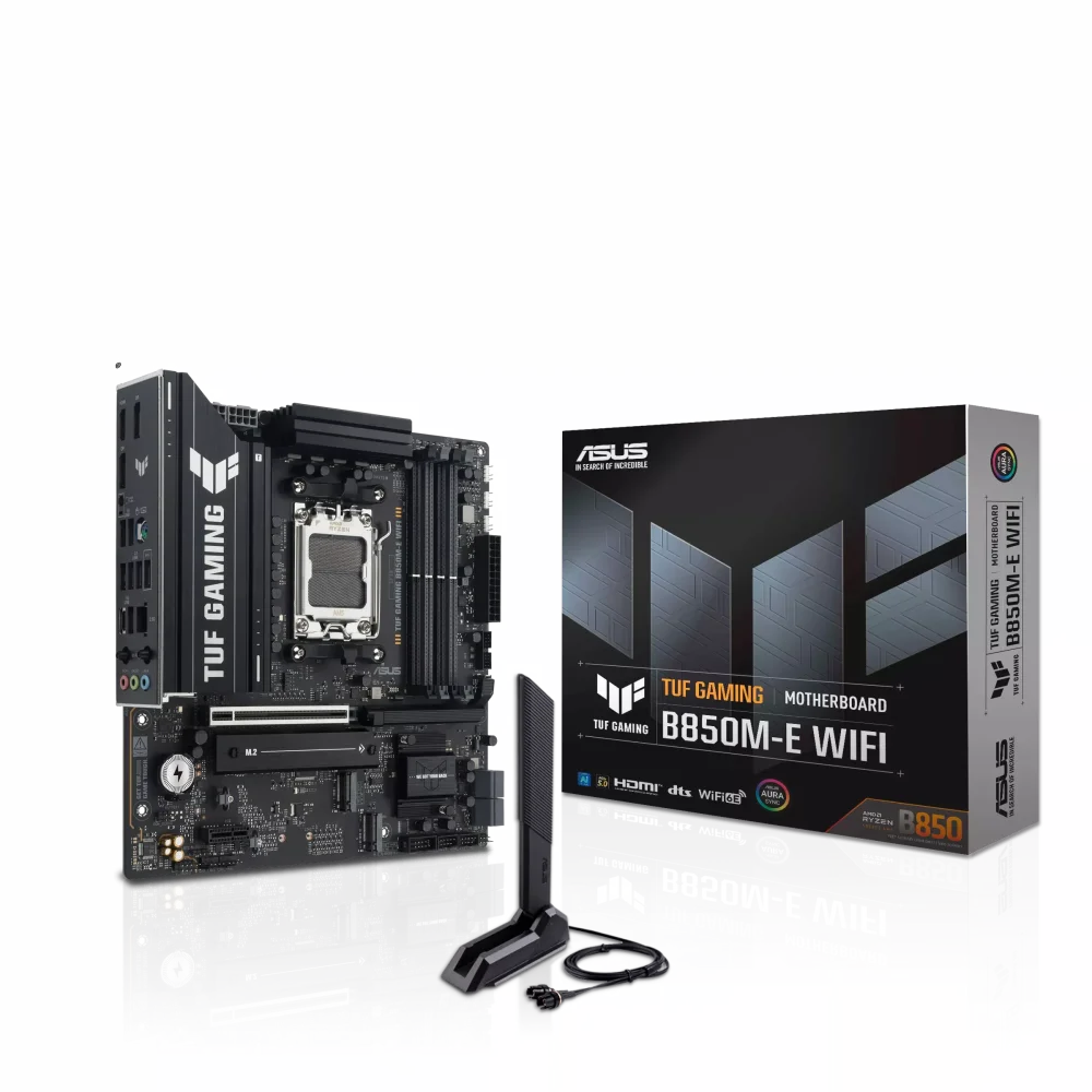 ASUS TUF GAMING B850M-E WIFI Pagrindinė Plokštė | mATX, AM5, DDR5