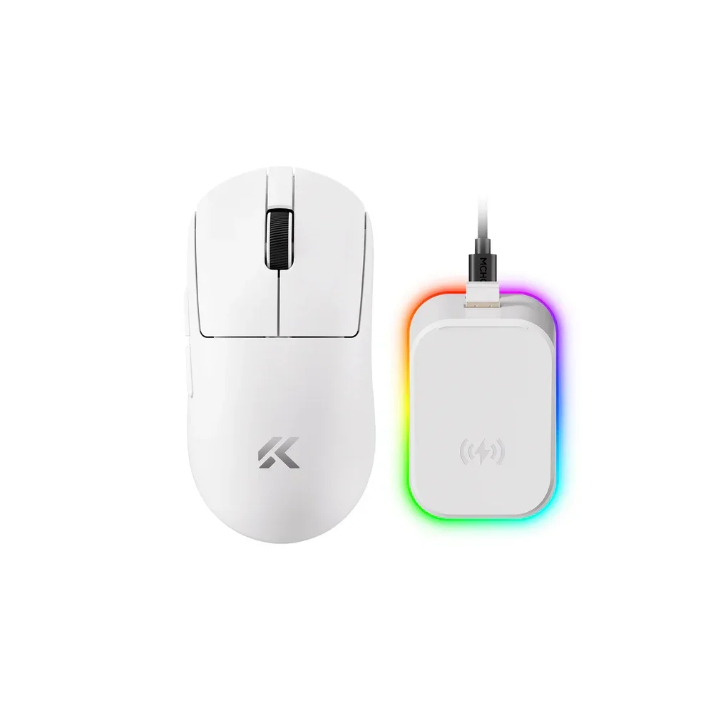MCHOSE A7 V2 Pro+ Wireless Belaidė Žaidimų Pelė | White