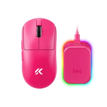 MCHOSE A7 V2 Pro+ Wireless Belaidė Žaidimų Pelė | Rose Red