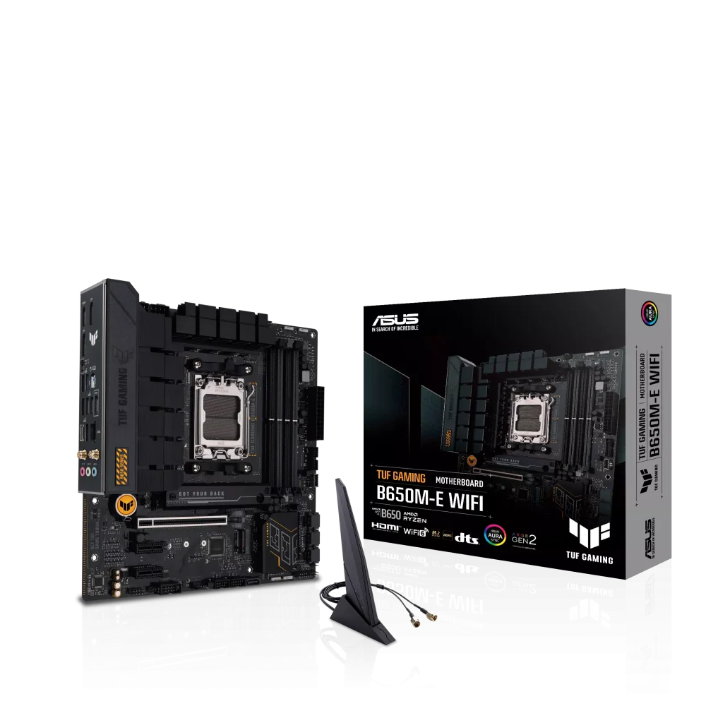 ASUS TUF GAMING B650M-E WIFI Pagrindinė Plokštė | mATX, AM5, DDR5