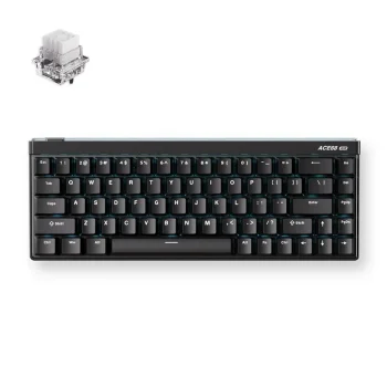 MCHOSE Ace 68 Air Žaidimų Klaviatūra | Aurora Black, Mount Tai GT