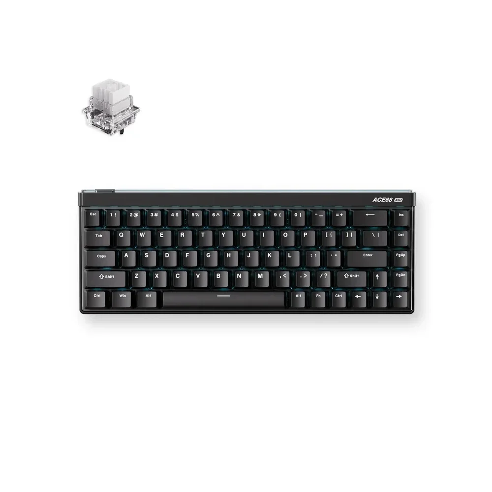 MCHOSE Ace 68 Air Žaidimų Klaviatūra | Aurora Black, Mount Tai GT