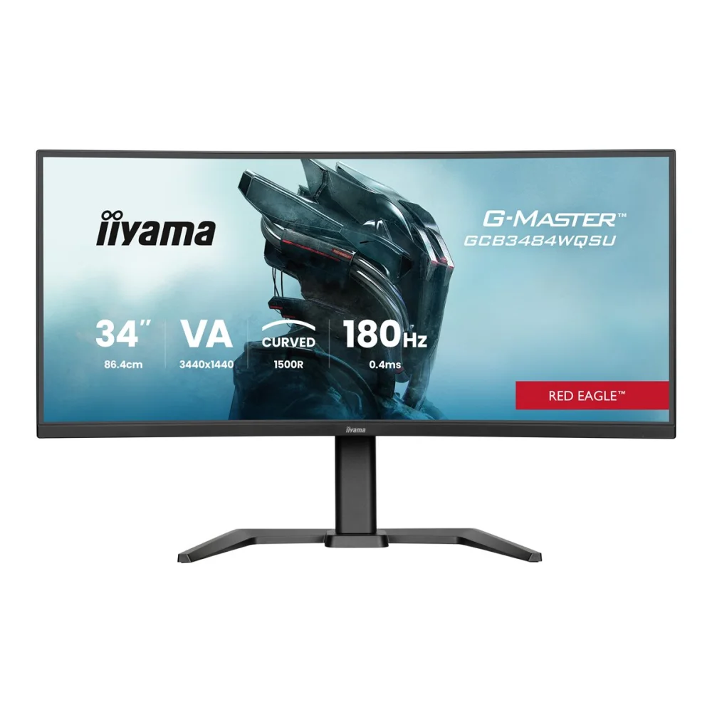 IIYAMA G-MASTER GCB3484WQSU-B1 Monitorius | 34", UWQHD, Curved VA, 180 Hz