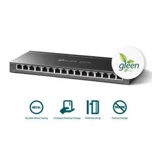 TP-LINK TL-SG116E 16-Port Gigabit Easy Smart Switch Komutatorius