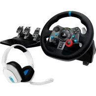 LOGITECH G29 + A10 Žaidimų Vairo ir Ausinių Komplektas