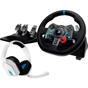 LOGITECH G29 + A10 Žaidimų Vairo ir Ausinių Komplektas