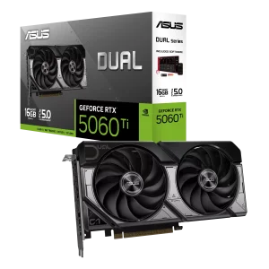 ASUS Dual GeForce RTX 5060 Ti  GPU Vaizdo Plokštė | 16GB, GDDR7, OC Edition